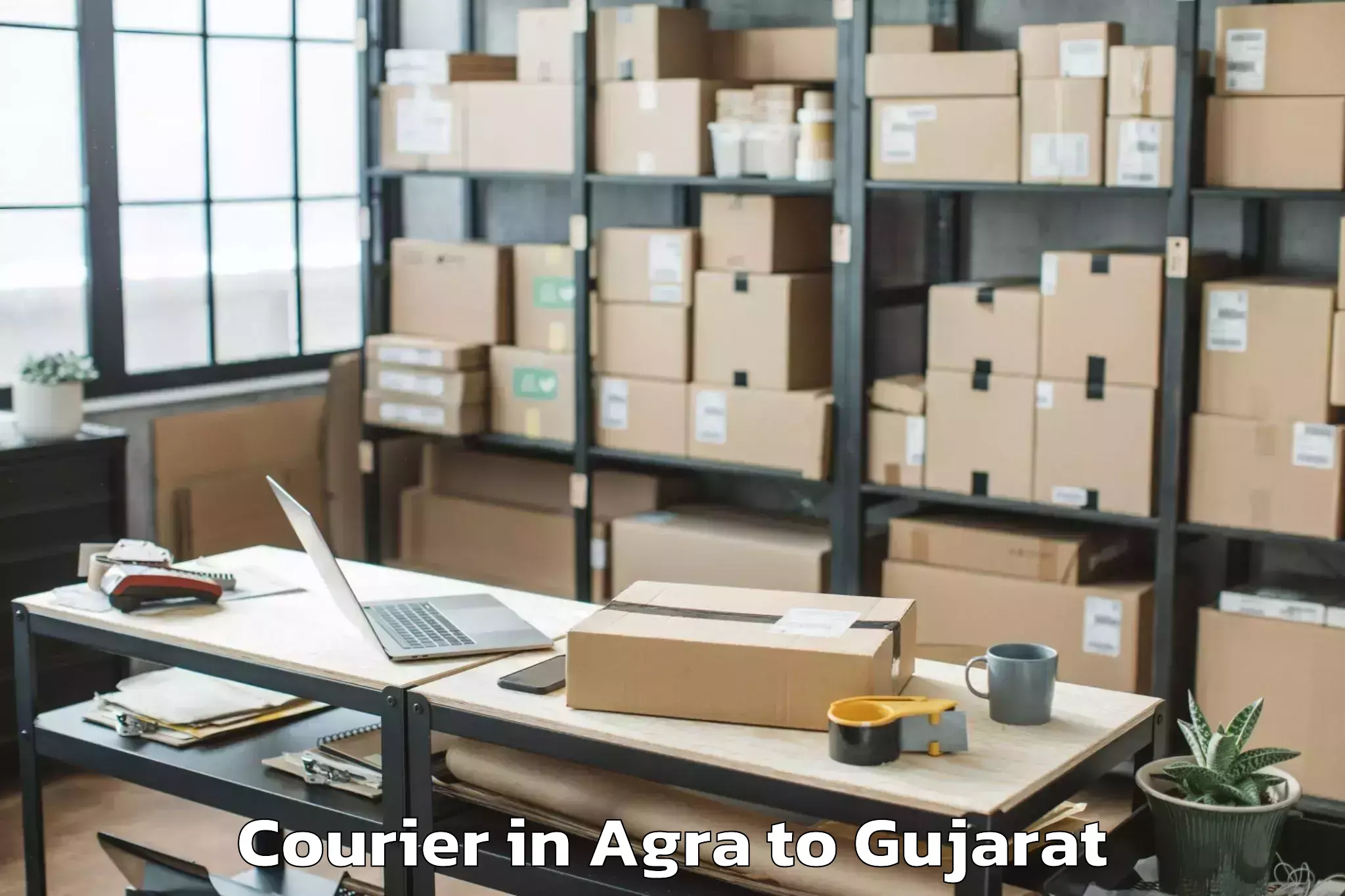 Book Your Agra to Petlad Courier Today